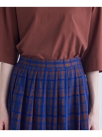 【congés payés】｜2BUY10%OFF・3BUY20%OFF｜モールチェックスカート 詳細画像 ブラック系その他 9