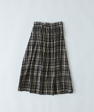 【congés payés】｜2BUY10%OFF・3BUY20%OFF｜モールチェックスカート 詳細画像 ブラック系その他 1