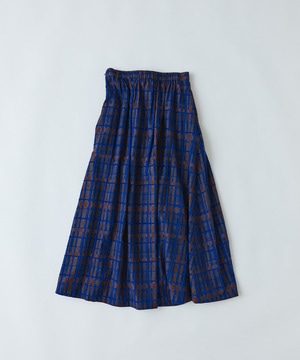 【congés payés】｜2BUY10%OFF・3BUY20%OFF｜モールチェックスカート 詳細画像 ブルー系その他 1