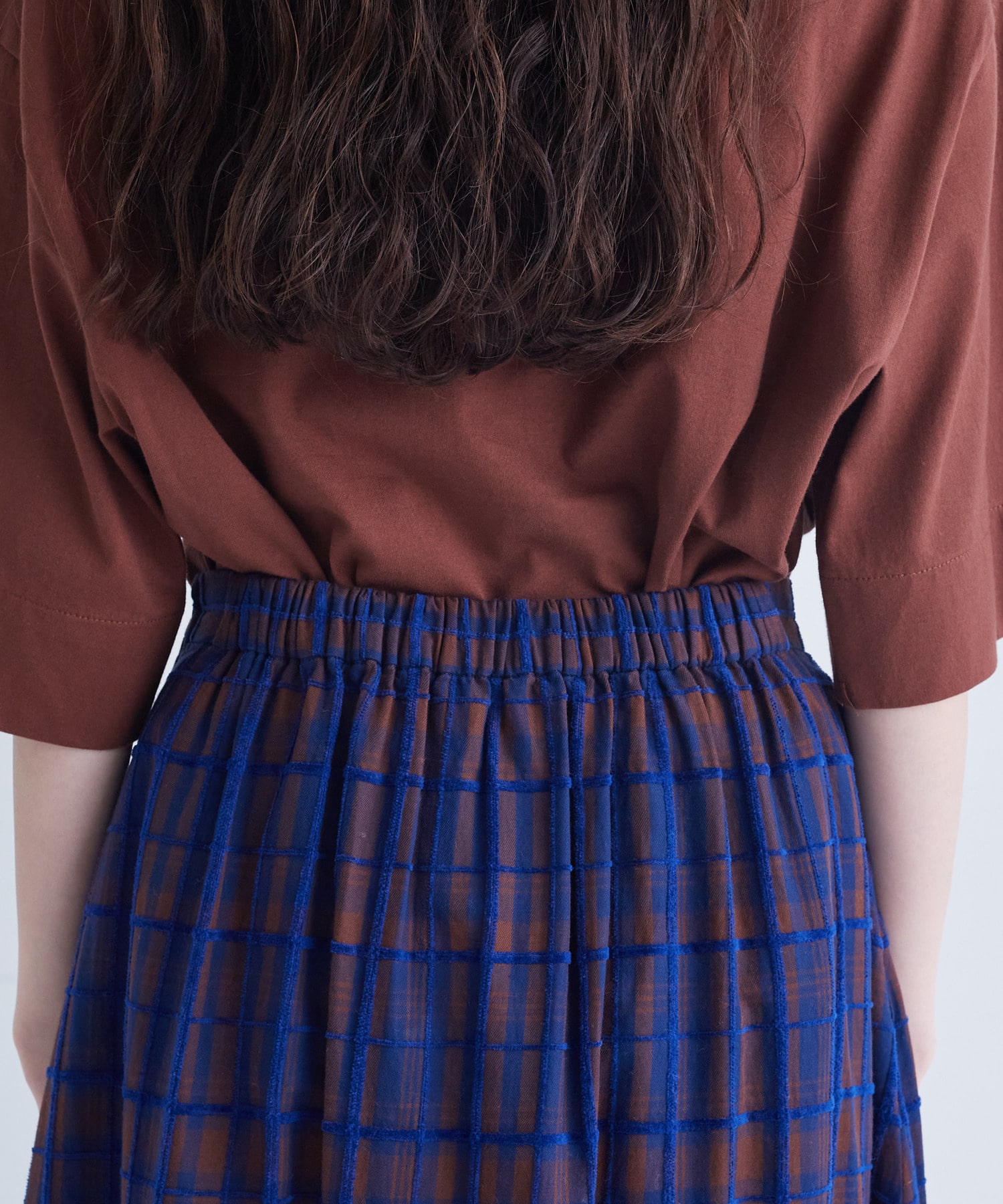 【congés payés】｜2BUY10%OFF・3BUY20%OFF｜モールチェックスカート 詳細画像 ブラック系その他 10