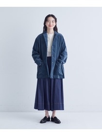 【congés payés】タックデニムスカート 詳細画像 インディゴブルー 1