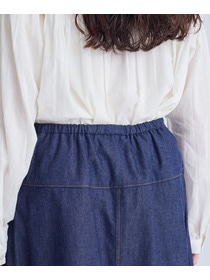 【congés payés】タックデニムスカート 詳細画像 インディゴブルー 11