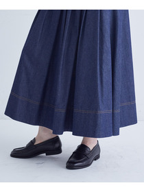 【congés payés】タックデニムスカート 詳細画像 インディゴブルー 13