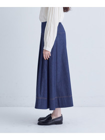 【congés payés】タックデニムスカート 詳細画像 インディゴブルー 8