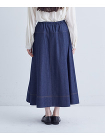 【congés payés】タックデニムスカート 詳細画像 インディゴブルー 9
