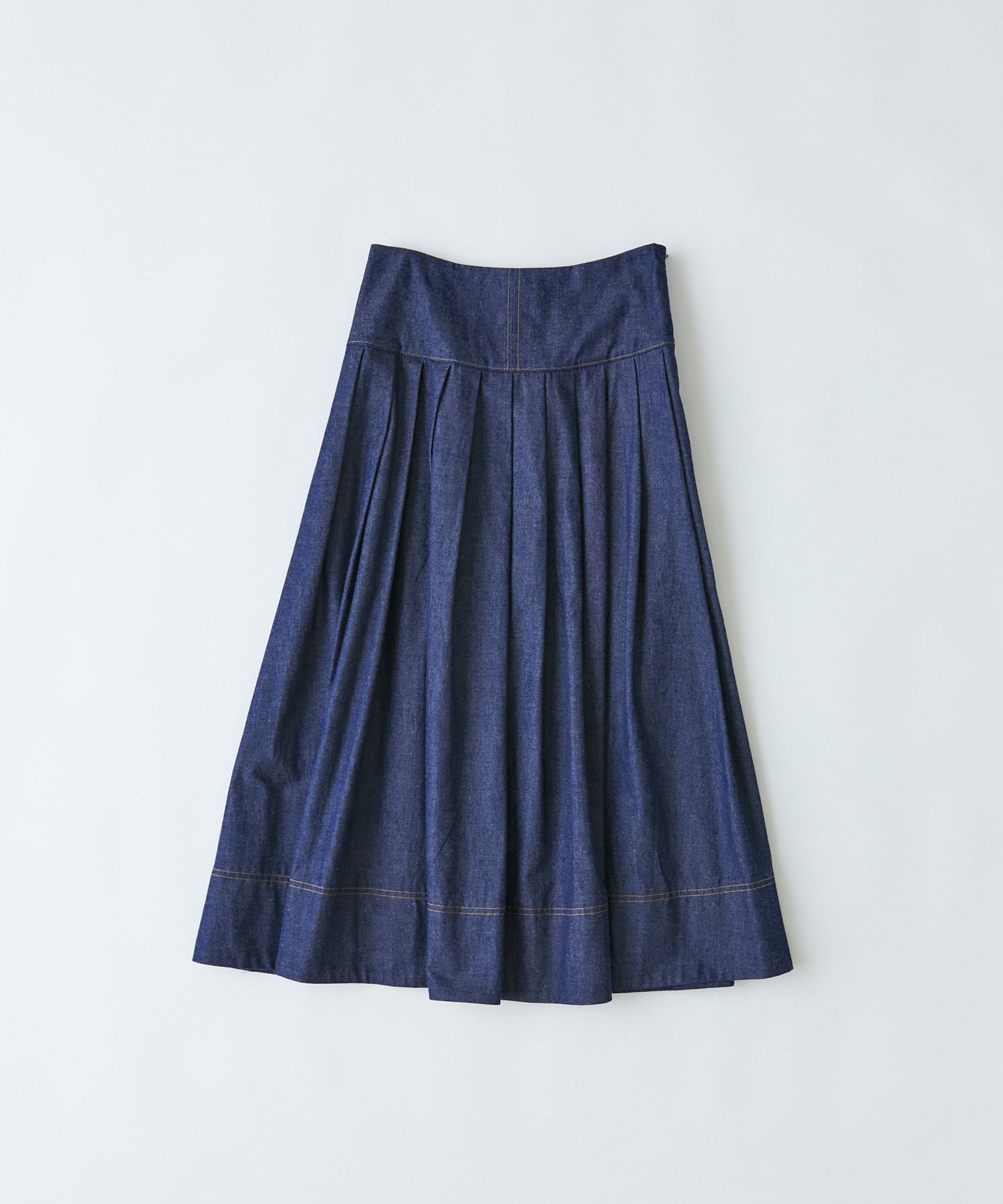 【congés payés】タックデニムスカート 詳細画像 インディゴブルー 1