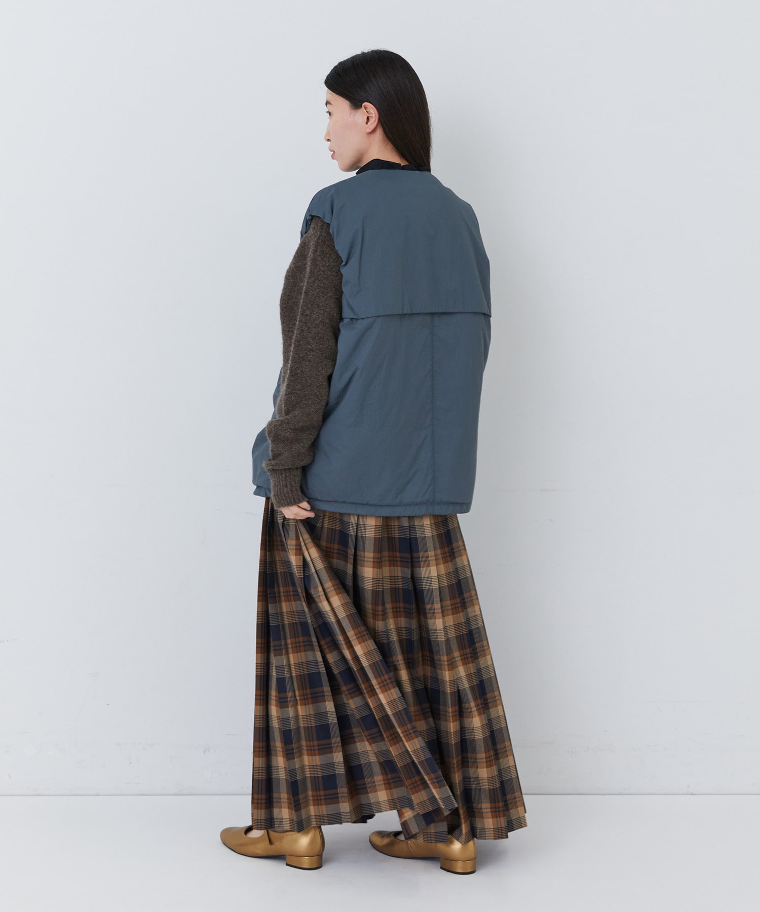 【congés payés】｜2BUY10%OFF・3BUY20%OFF｜中綿ベスト 詳細画像 ブルーグリーン 12