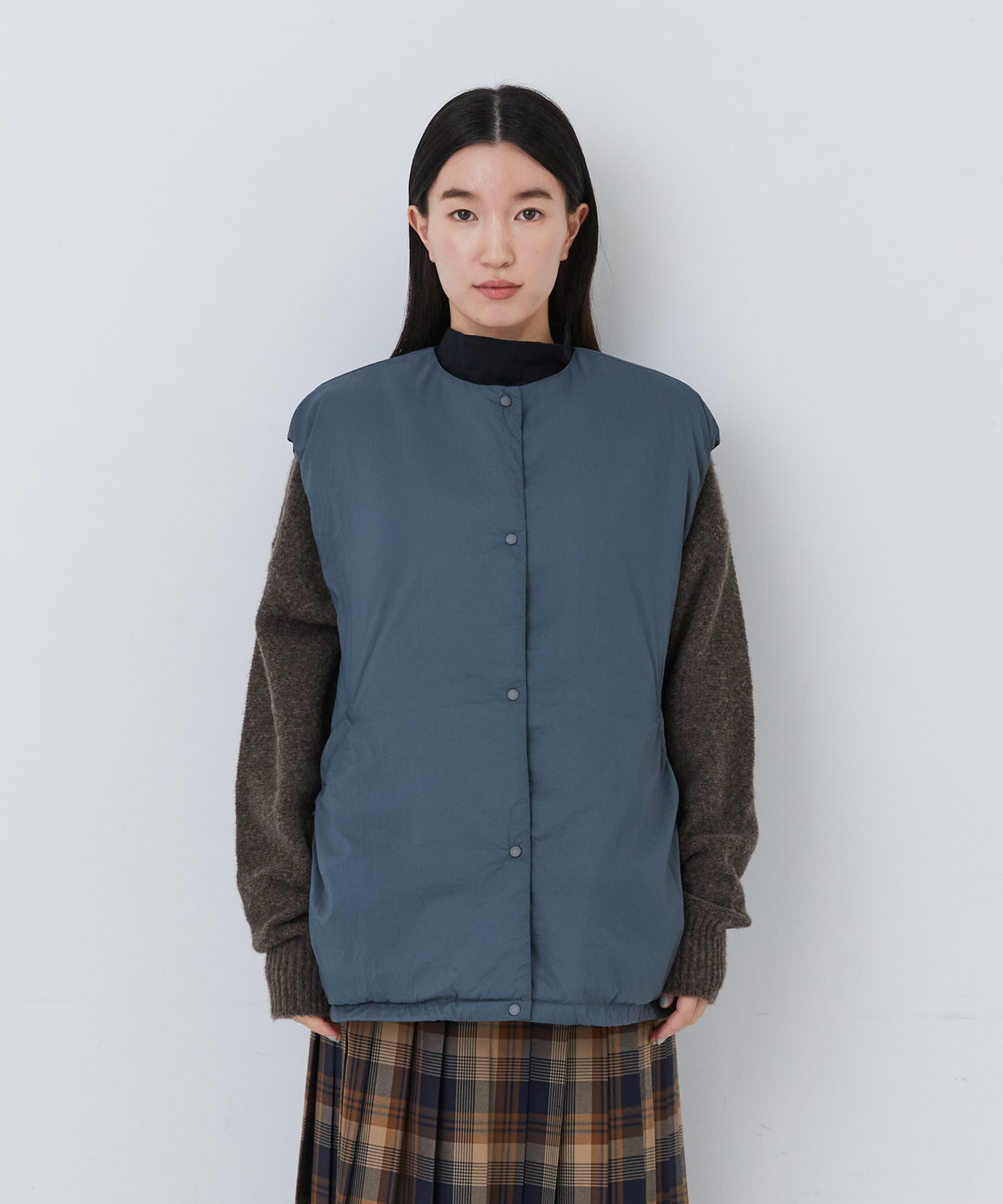 【congés payés】｜2BUY10%OFF・3BUY20%OFF｜中綿ベスト 詳細画像 ブルーグリーン 14