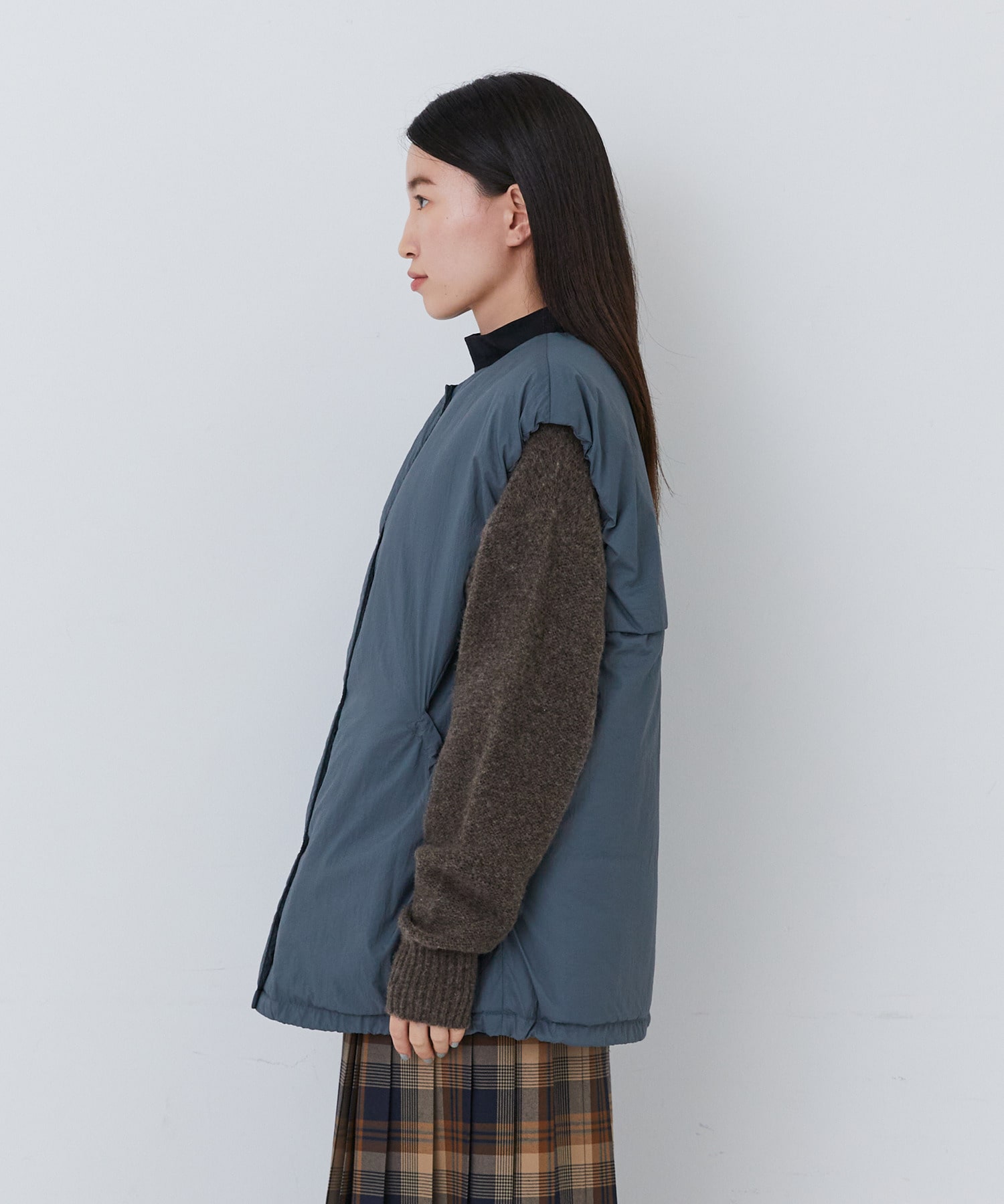 【congés payés】｜2BUY10%OFF・3BUY20%OFF｜中綿ベスト 詳細画像 ブルーグリーン 15