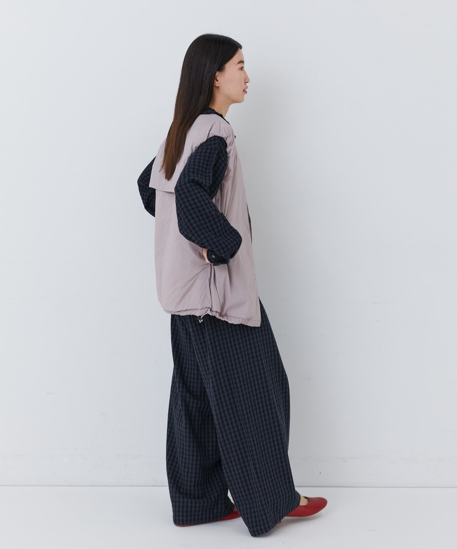 【congés payés】｜2BUY10%OFF・3BUY20%OFF｜中綿ベスト 詳細画像 ブルーグリーン 3