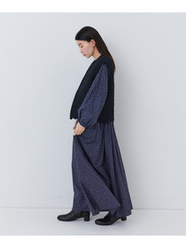 【congés payés】｜2BUY10%OFF・3BUY20%OFF｜ダブルガーゼ刺繍ベスト 詳細画像 ブラック 9