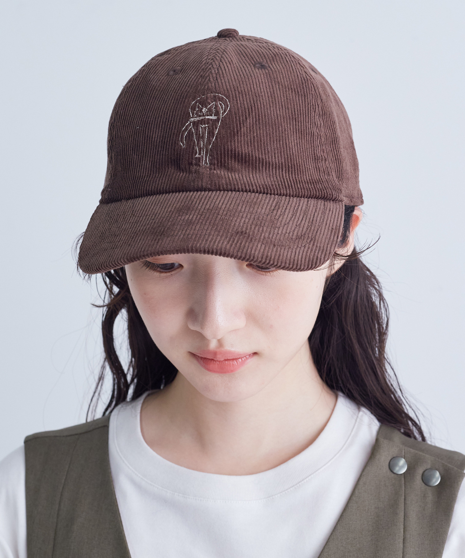 【congés payés】ichiro yamaguchi.コーデュロイキャップ 詳細画像 ネイビー 15