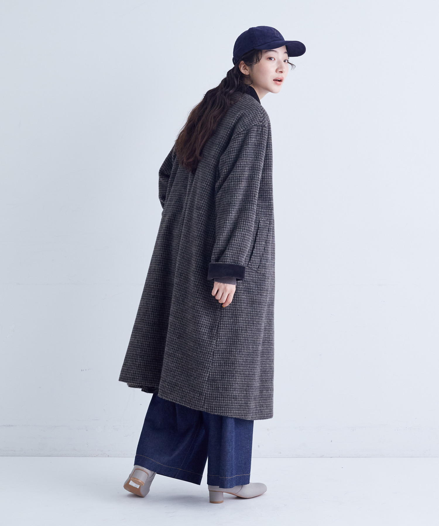 【congés payés】ichiro yamaguchi.コーデュロイキャップ 詳細画像 ネイビー 21