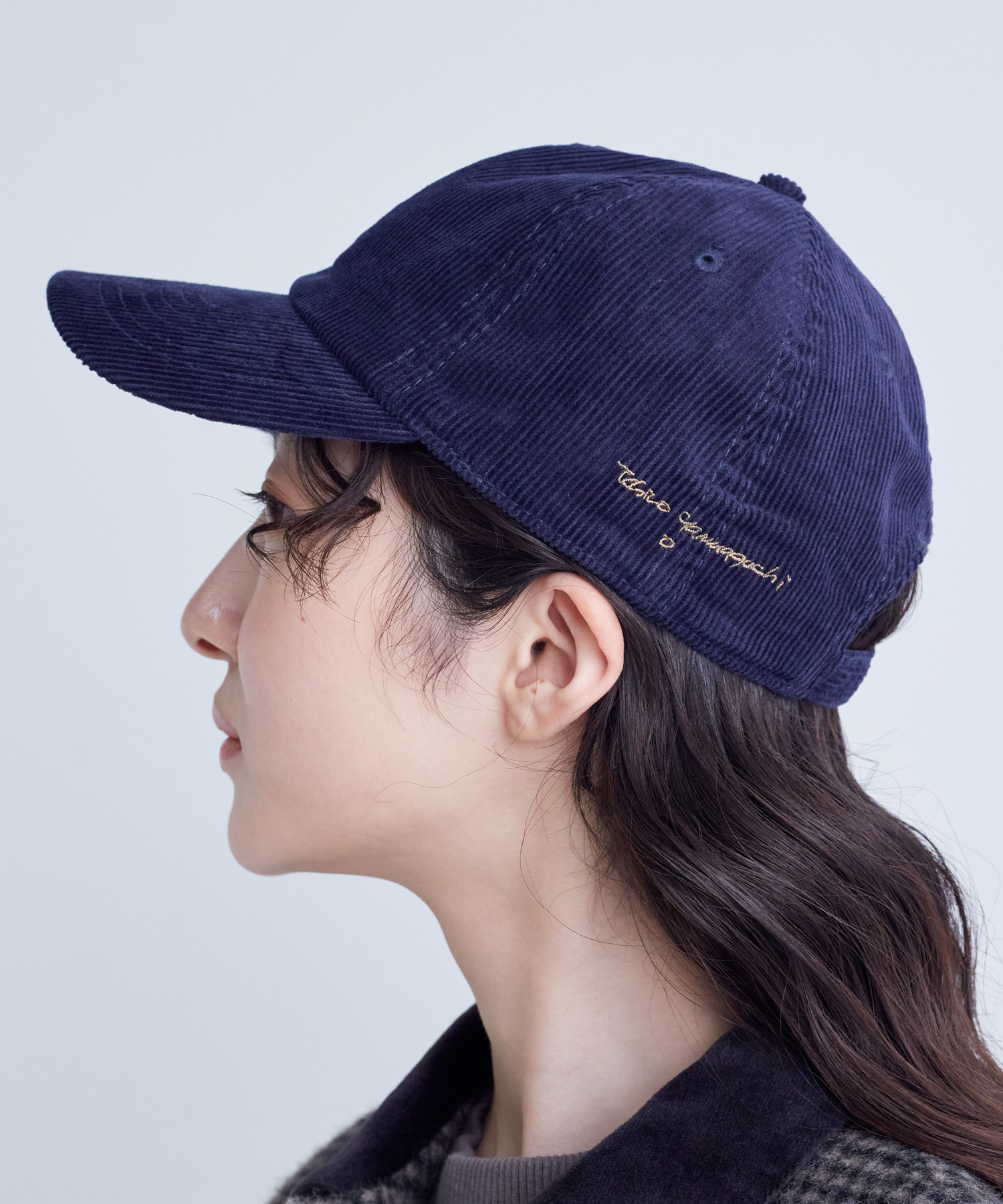 【congés payés】ichiro yamaguchi.コーデュロイキャップ 詳細画像 ネイビー 24