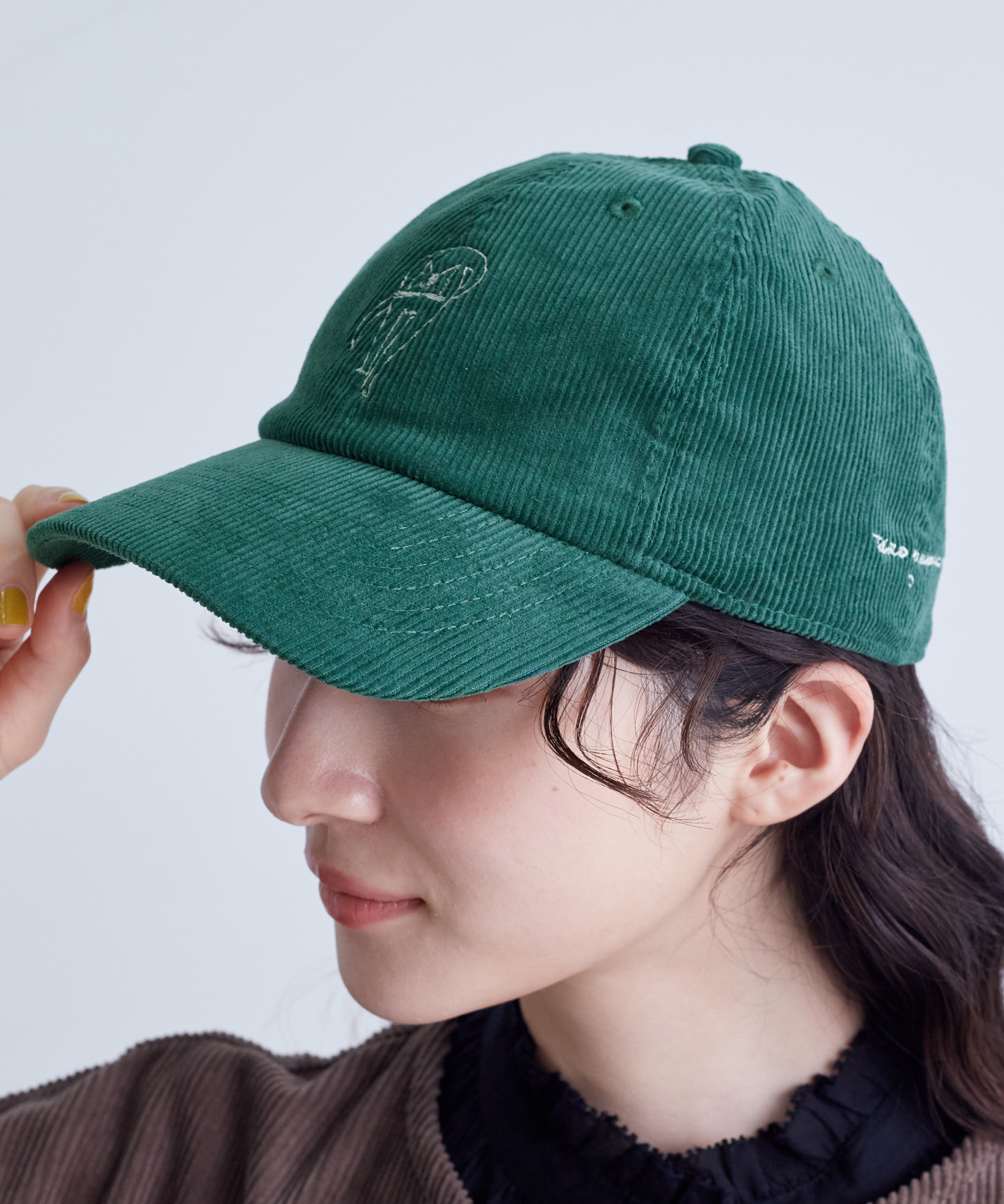 【congés payés】ichiro yamaguchi.コーデュロイキャップ 詳細画像 ネイビー 5