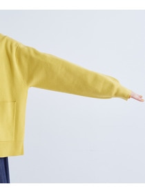 【congés payés】｜2BUY10%OFF・3BUY20%OFF｜コットンミラノリブ丸首カーディガン 詳細画像 ブラック 10