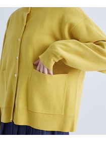 【congés payés】｜2BUY10%OFF・3BUY20%OFF｜コットンミラノリブ丸首カーディガン 詳細画像 ブラック 11