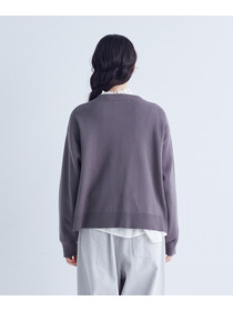【congés payés】｜2BUY10%OFF・3BUY20%OFF｜コットンミラノリブ丸首カーディガン 詳細画像 ブラック 19