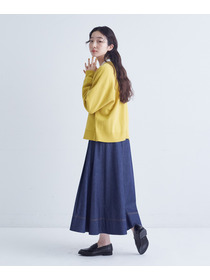 【congés payés】｜2BUY10%OFF・3BUY20%OFF｜コットンミラノリブ丸首カーディガン 詳細画像 ブラック 2