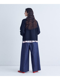 【congés payés】｜2BUY10%OFF・3BUY20%OFF｜コットンミラノリブ丸首カーディガン 詳細画像 ブラック 22