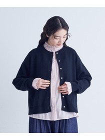 【congés payés】｜2BUY10%OFF・3BUY20%OFF｜コットンミラノリブ丸首カーディガン 詳細画像 ブラック 23