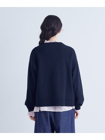 【congés payés】｜2BUY10%OFF・3BUY20%OFF｜コットンミラノリブ丸首カーディガン 詳細画像 ブラック 26