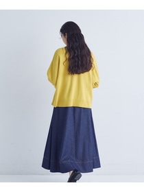 【congés payés】｜2BUY10%OFF・3BUY20%OFF｜コットンミラノリブ丸首カーディガン 詳細画像 ブラック 3