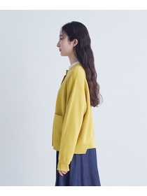 【congés payés】｜2BUY10%OFF・3BUY20%OFF｜コットンミラノリブ丸首カーディガン 詳細画像 ブラック 6