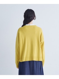 【congés payés】｜2BUY10%OFF・3BUY20%OFF｜コットンミラノリブ丸首カーディガン 詳細画像 ブラック 7