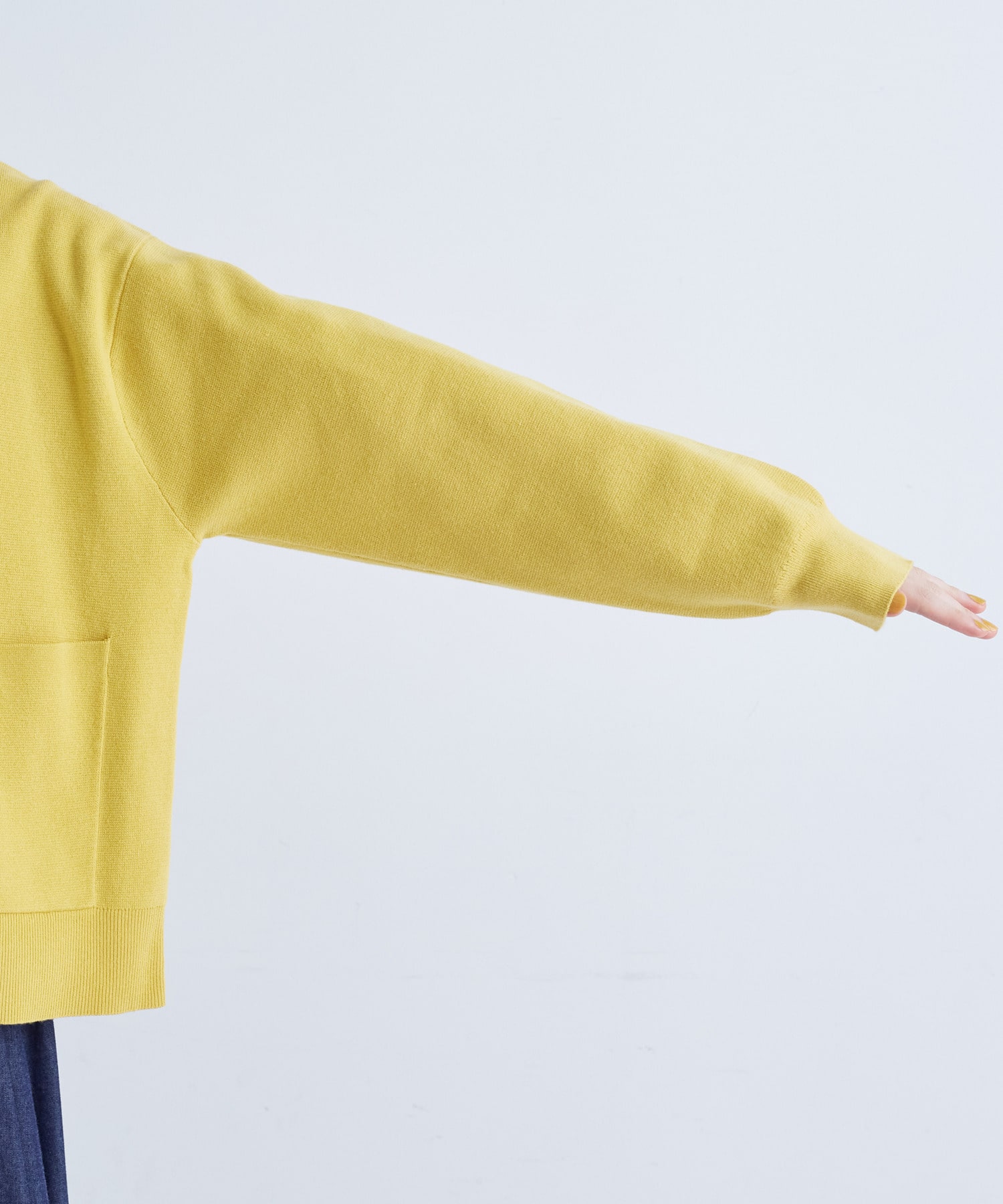 【congés payés】｜2BUY10%OFF・3BUY20%OFF｜コットンミラノリブ丸首カーディガン 詳細画像 ブラック 10