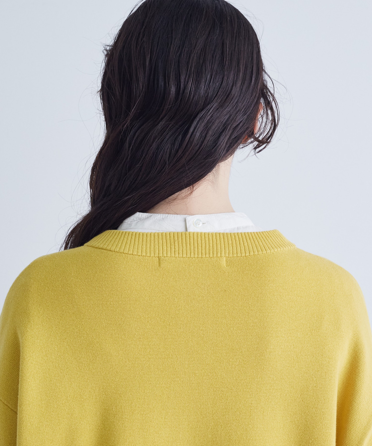 【congés payés】｜2BUY10%OFF・3BUY20%OFF｜コットンミラノリブ丸首カーディガン 詳細画像 ブラック 9