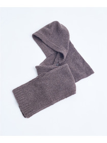 【congés payés】｜2BUY10%OFF・3BUY20%OFF｜ウール混フードマフラー 詳細画像 ブラウン 16