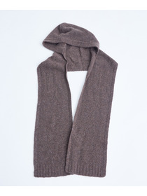 【congés payés】｜2BUY10%OFF・3BUY20%OFF｜ウール混フードマフラー 詳細画像 ブラウン 17