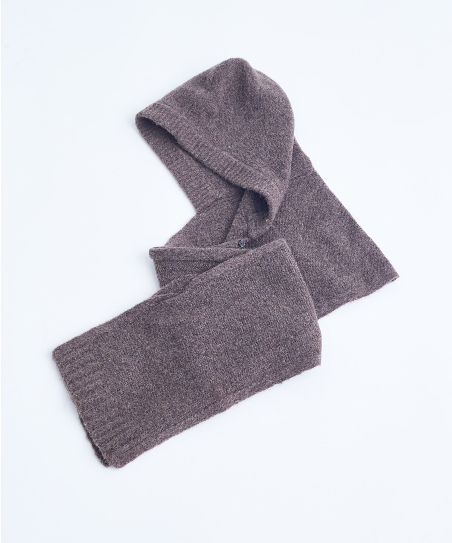 【congés payés】｜2BUY10%OFF・3BUY20%OFF｜ウール混フードマフラー 詳細画像 ブラウン 16