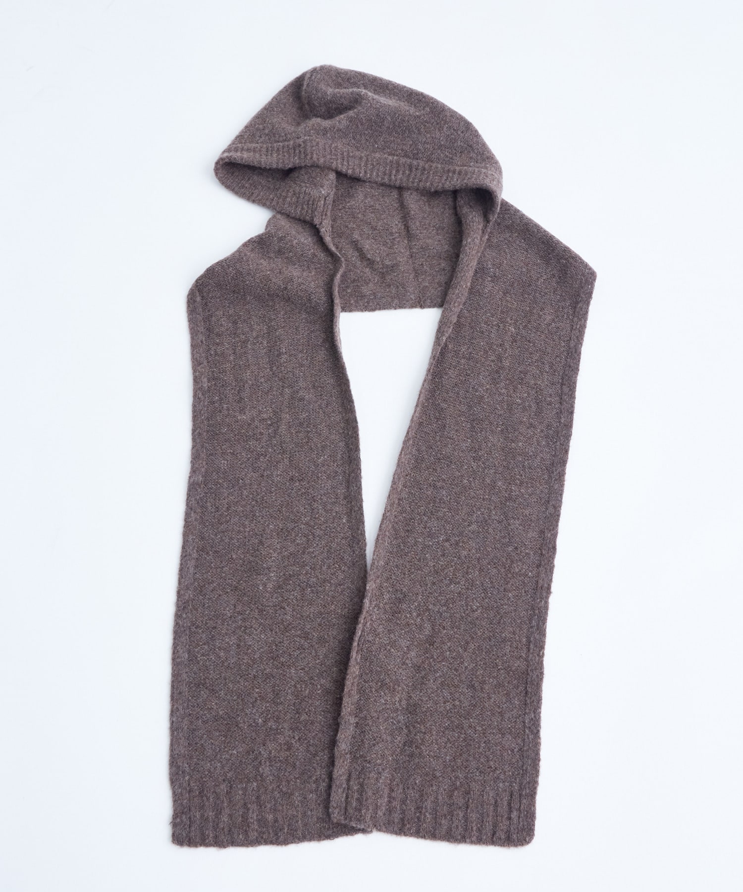 【congés payés】｜2BUY10%OFF・3BUY20%OFF｜ウール混フードマフラー 詳細画像 ブラウン 17