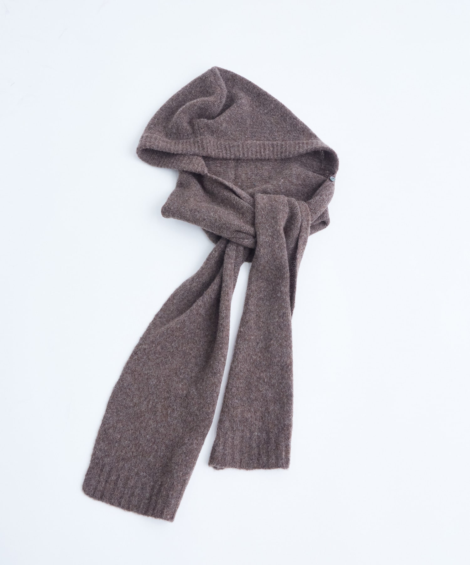 【congés payés】｜2BUY10%OFF・3BUY20%OFF｜ウール混フードマフラー 詳細画像 ブラウン 18