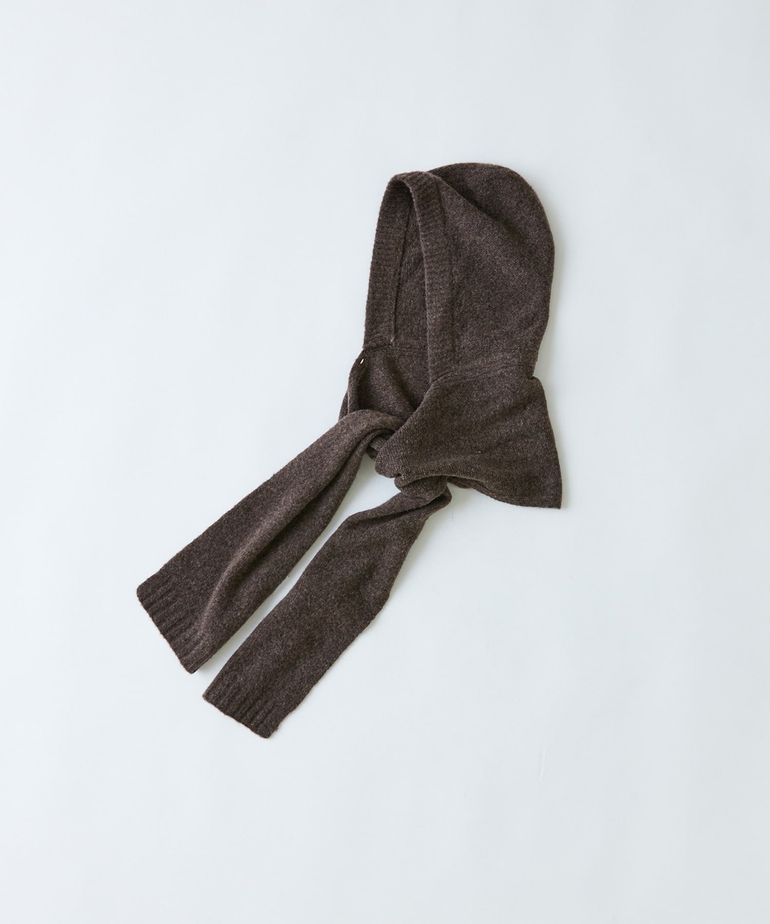 【congés payés】｜2BUY10%OFF・3BUY20%OFF｜ウール混フードマフラー 詳細画像 ブラウン 1