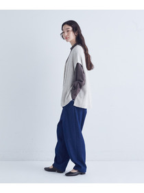 【congés payés】｜2BUY10%OFF・3BUY20%OFF｜綿リリヤーン縄柄前開きベスト 詳細画像 オートミール 2