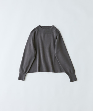 【congés payés】｜2BUY10%OFF・3BUY20%OFF｜コットンミラノリブモックネックプルオーバー 詳細画像 グレー 1