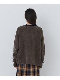 【congés payés】｜2BUY10%OFF・3BUY20%OFF｜【11月ベストセラーブランド内3位】【11月お気に入り登録ブランド内2位】ウール混プルオーバー 詳細画像 ブラウン 23