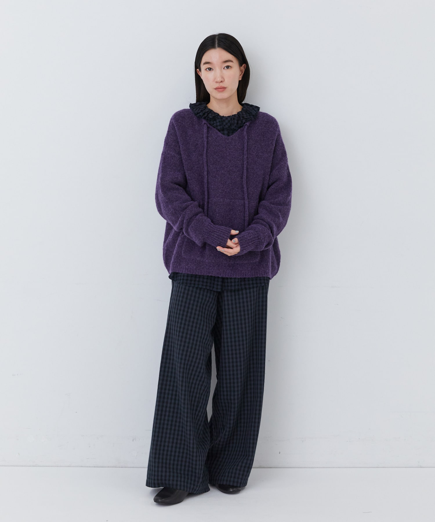 【congés payés】｜2BUY10%OFF・3BUY20%OFF｜【11月ベストセラーブランド内3位】【11月お気に入り登録ブランド内2位】ウール混プルオーバー 詳細画像 ブラウン 11