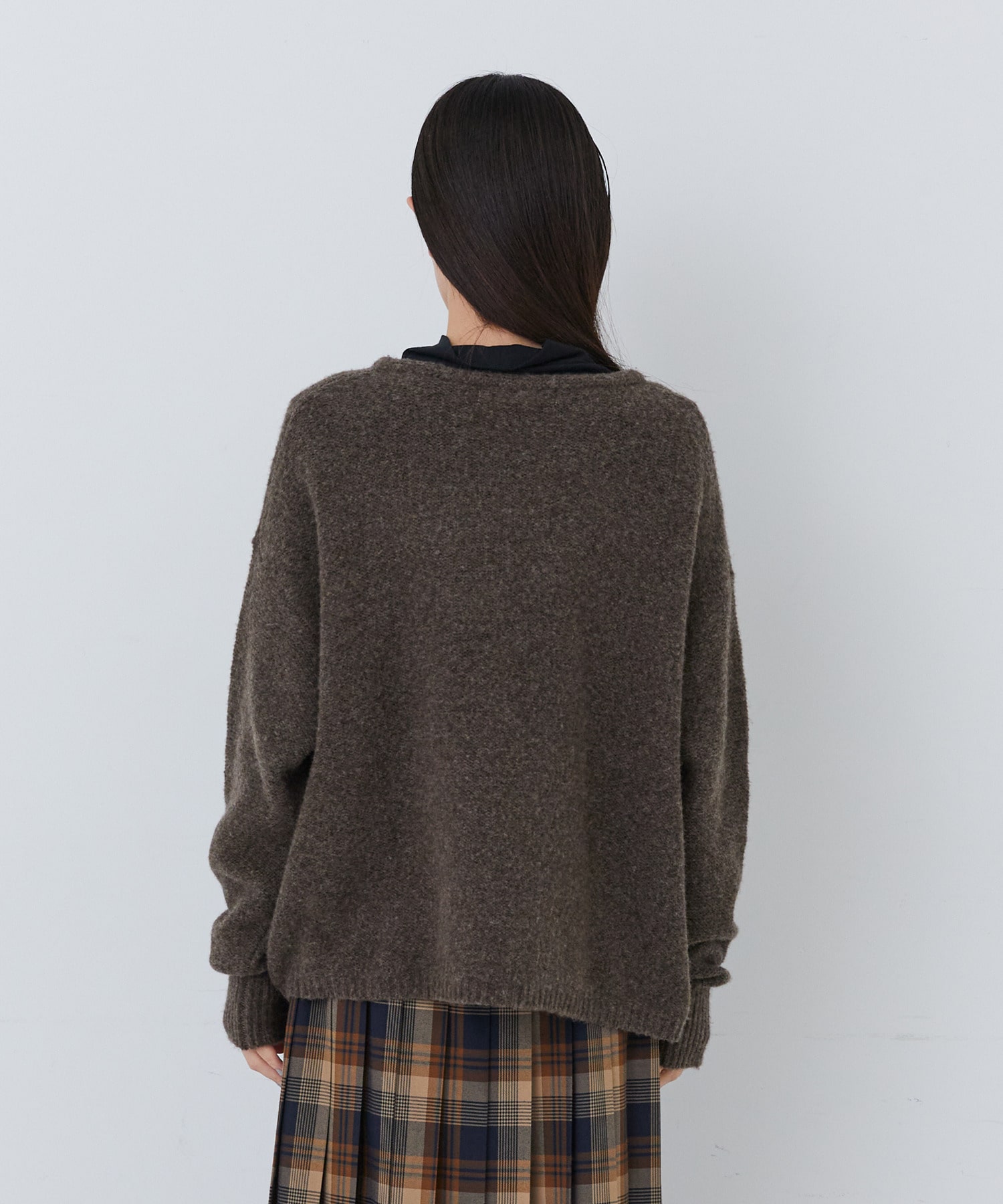 【congés payés】｜2BUY10%OFF・3BUY20%OFF｜【11月ベストセラーブランド内3位】【11月お気に入り登録ブランド内2位】ウール混プルオーバー 詳細画像 ブラウン 23