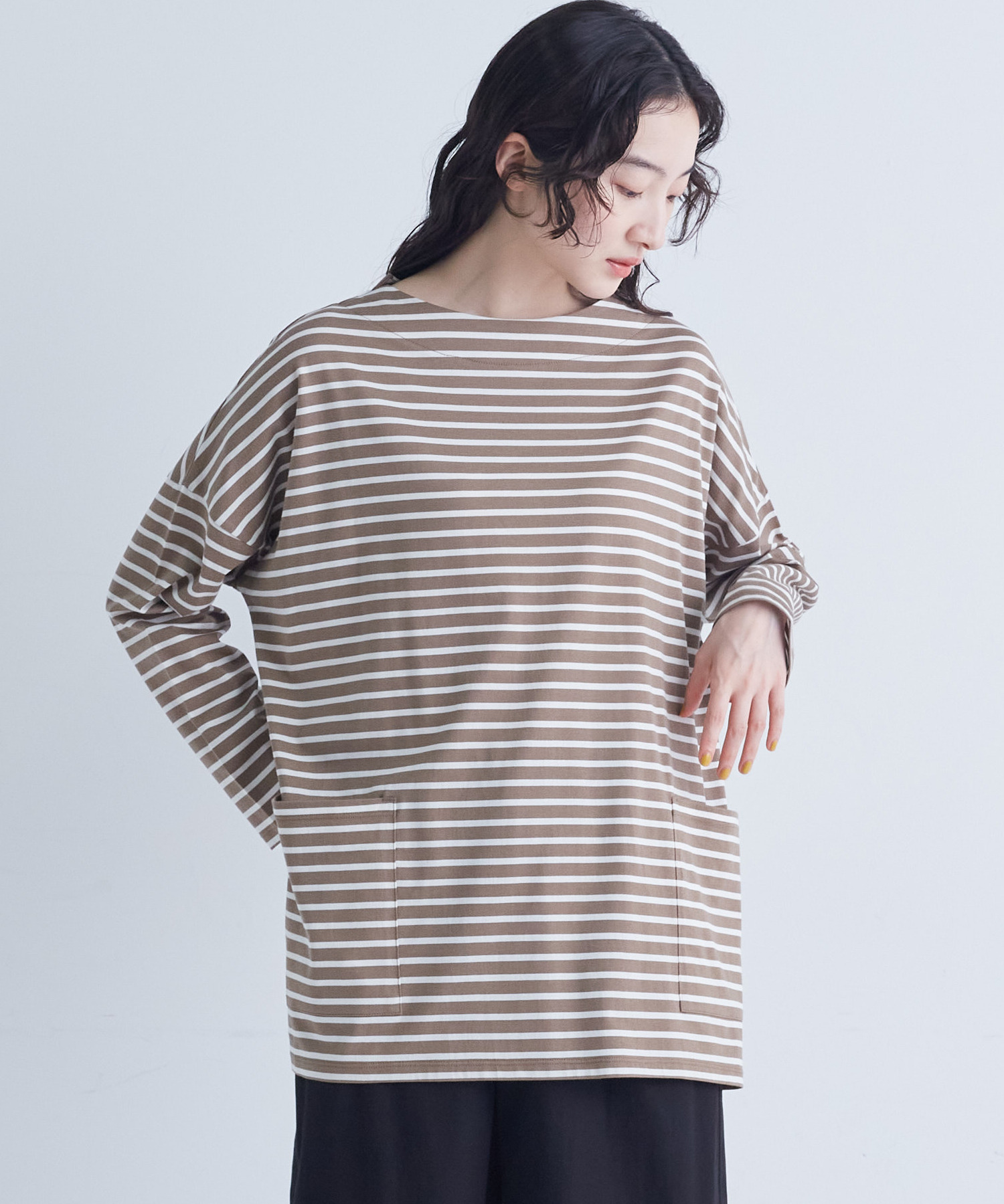 【congés payés】｜2BUY10%OFF・3BUY20%OFF｜バスクロングシャツ 詳細画像 ブラウン系その他 23