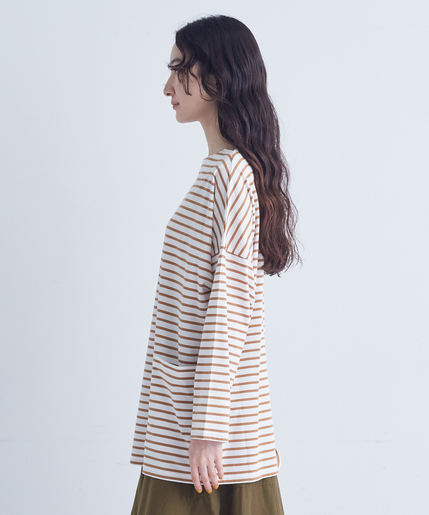 【congés payés】｜2BUY10%OFF・3BUY20%OFF｜バスクロングシャツ 詳細画像 ブラウン系その他 6