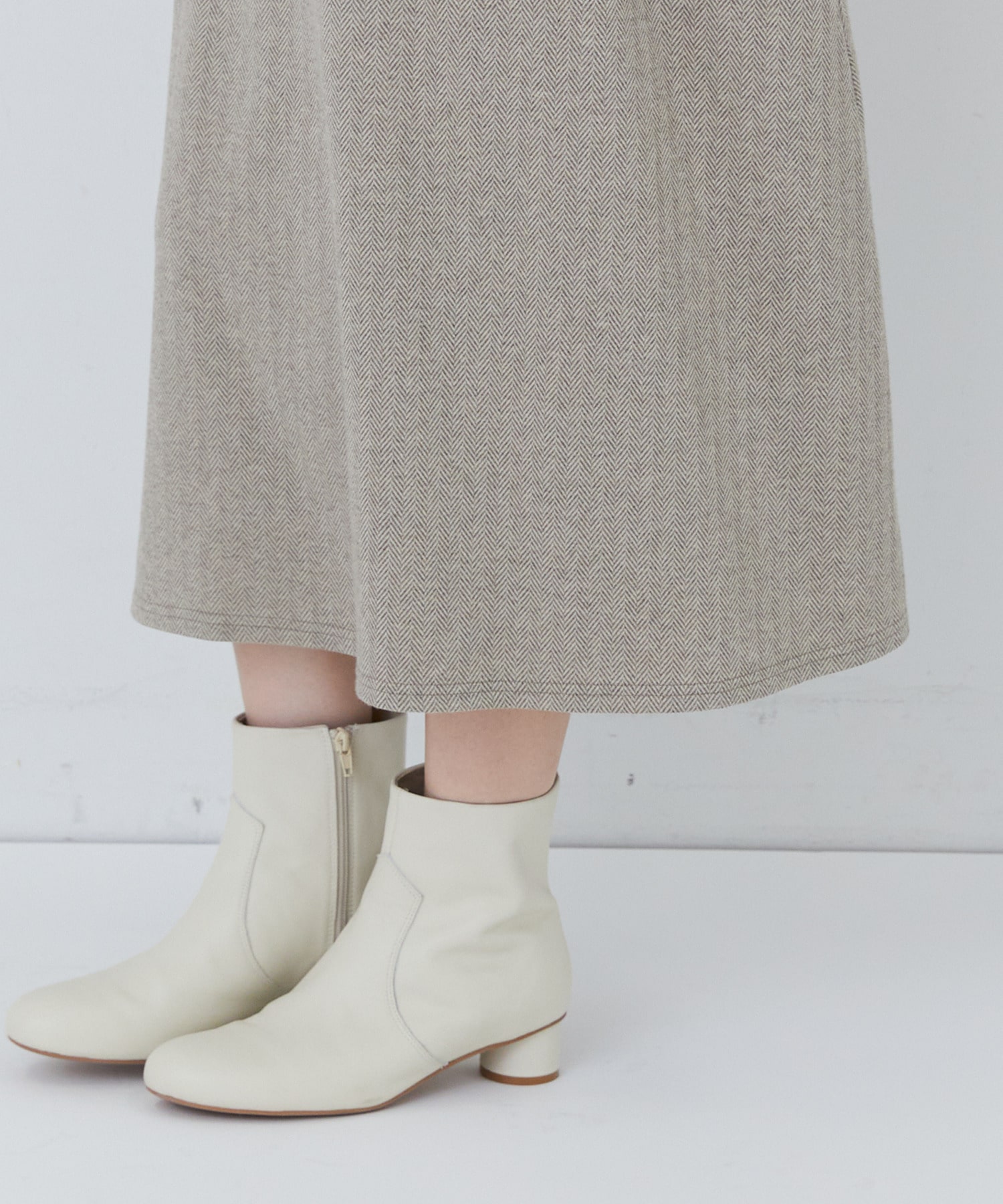 【congés payés】｜2BUY10%OFF・3BUY20%OFF｜ロールカラーＡラインワンピース 詳細画像 ダークブラウン 17