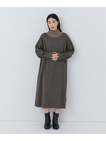 【congés payés】【11月ベストセラーブランド内1位】リブタートルワンピース 詳細画像 ベージュ 1