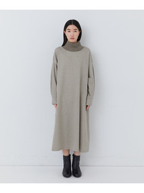 【congés payés】【11月ベストセラーブランド内1位】リブタートルワンピース 詳細画像 ベージュ 11