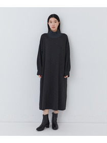 【congés payés】【11月ベストセラーブランド内1位】リブタートルワンピース 詳細画像 ベージュ 19