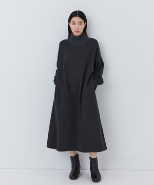 【11月ベストセラーブランド内1位】リブタートルワンピース【11月ベストセラーブランド内1位】リブタートルワンピース