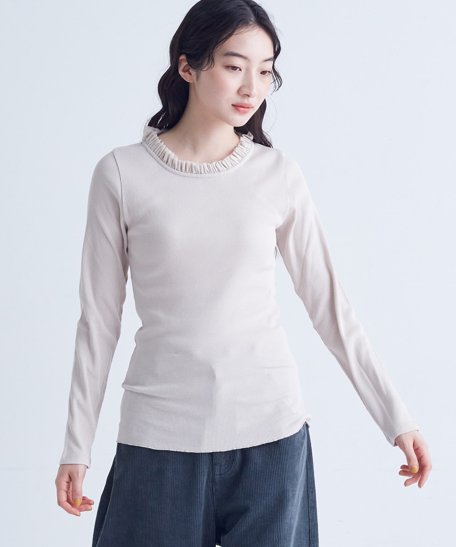 【congés payés】｜2BUY10%OFF・3BUY20%OFF｜◆チュールフリルインナー 詳細画像 ブラック 10